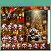 Creative Acrylic Christmas Panda Gift Box Countdown Decorations For Kids
