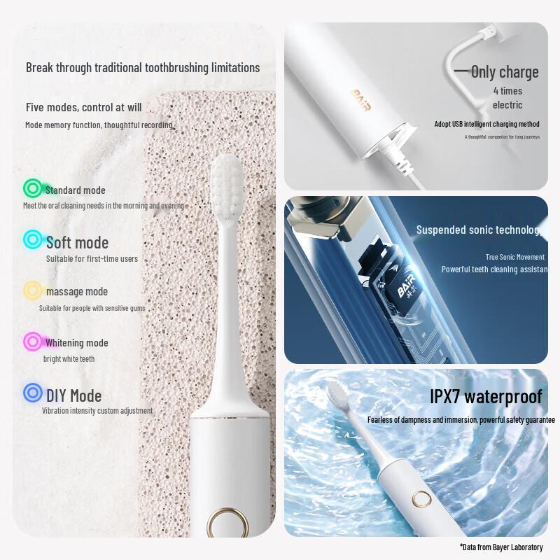 Bayer X6 3D Sonic Electric Toothbrush CN plug (adapter included)