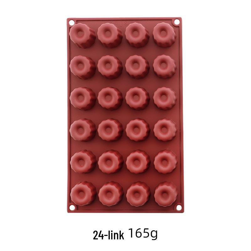 

Силиконовая форма для круглого торта, 24-ячеечный противень для выпечки из пищевого силикона и 15-ячеечная форма для маленьких пирожных