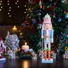 Christmas Nutcracker Wooden Soldier Small Decorative Ornament Tabletop Nutcracker Christmas Party Decoration Holiday Nutcrackers