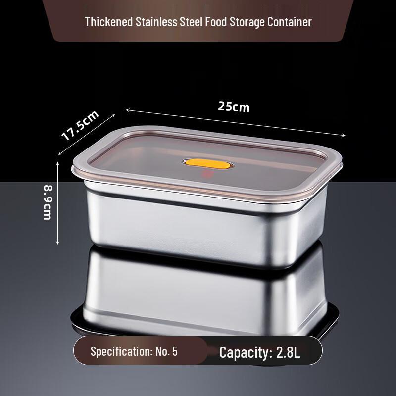 Yuzhou 316 Stainless Steel Large Capacity Food Storage Box