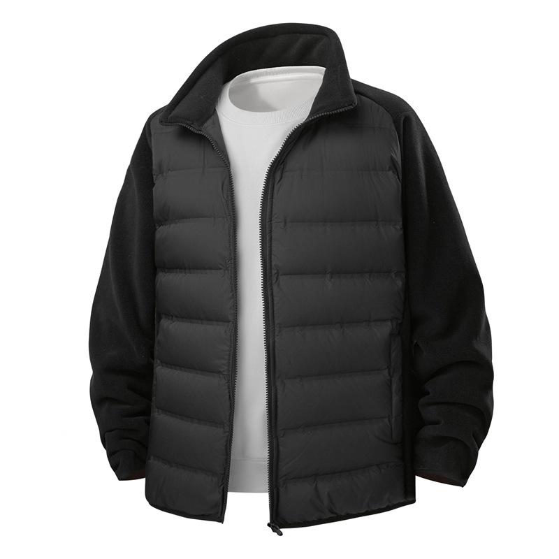 Fetter Bruder Winter Herren Übergröße Daunenjacke, 400+ Jin, Leicht, Stehkragen, Extragroß