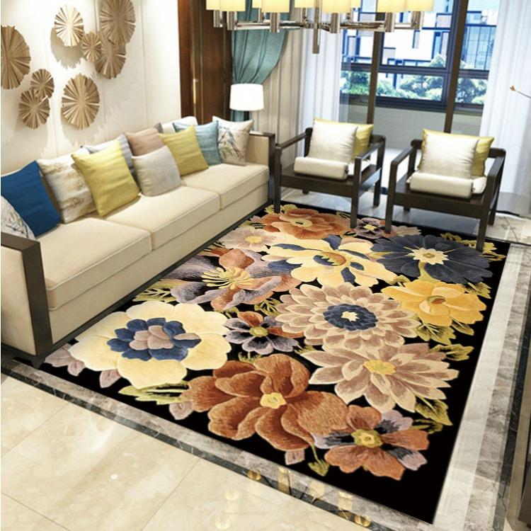 European Style Living Room Carpet Bedroom Bedside Carpet Dining Room Carpet Floor Mat Balcony Door Mat
