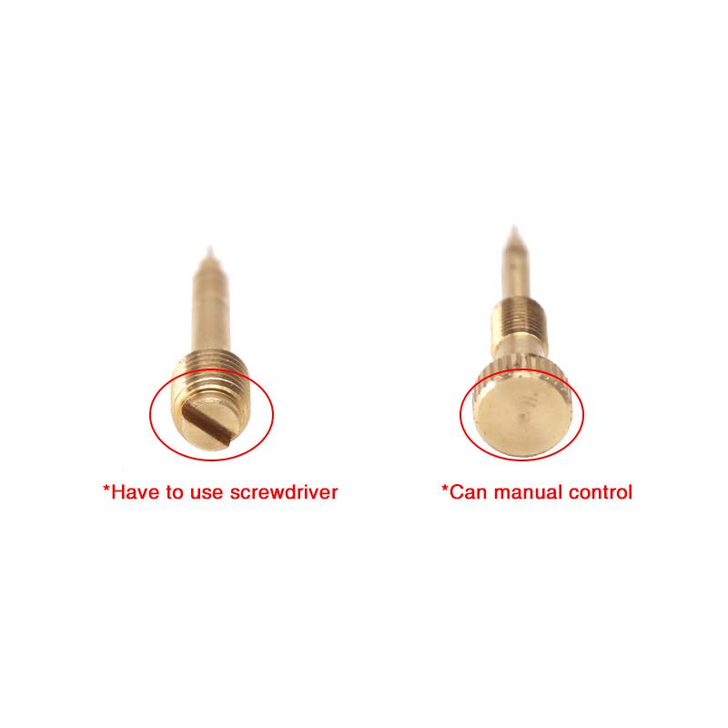 Sclmotos- For Harley CV40 Twin Cam Sportster Keihin CVK 34/36/40 Carburetor Air Screws Idle Mixture Fuel Ratio Adjusting Screw Fuel System 2