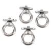 M6 Thread Size Track Mount Eyelets 4PCS Set Rail Mount Eye Bolt Heavy Duty Marine Eye Bolt  For RVs