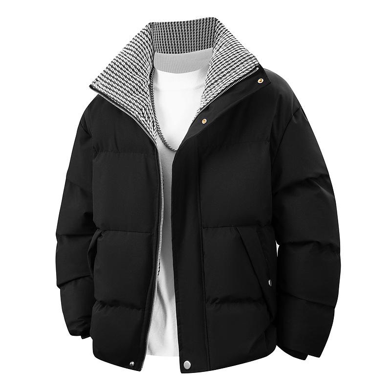Herren Winter Dicke Baumwolljacke mit Stehkragen 2025