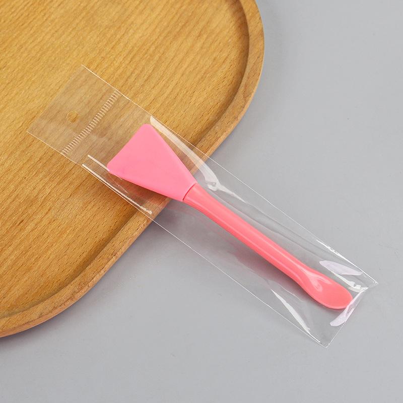 Double Head Dual-Use Facial Mask Brush Silicone Facial Mask Stick With Scoop Facial Beauty Tool