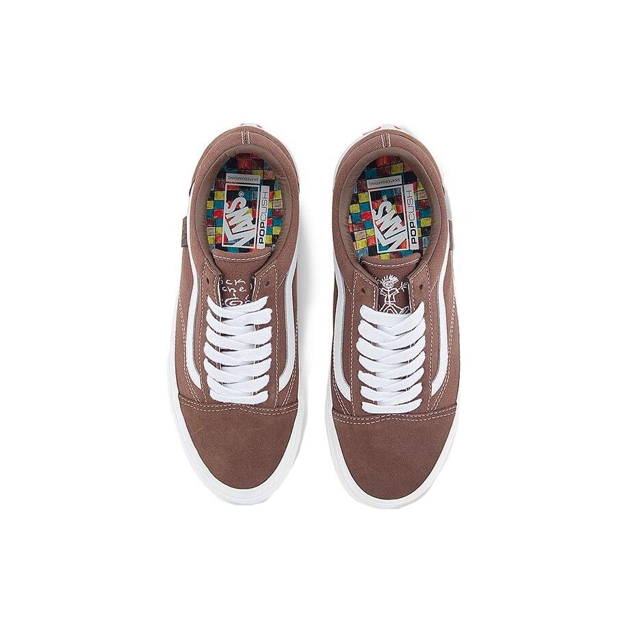 Vans Nick Michel x Skate Old Skool Brown Unisex Sneakers White VN0A5FCBNWH