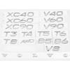 3D Chrome ABS Car Letters For Volvo XC60 XC90 S60 S80 S60L V40 V60 T5 T6 AWD Emblem Badge Logo Sticker Trunk Accessories