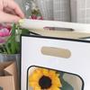 1PC Transparent Window Carrying Bag Clear Gift Bags Tote Paper Bag for Wedding Birthday Gifts Supplies Shopping Bags