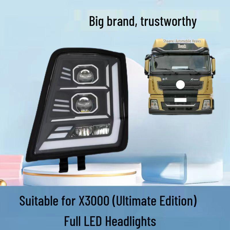 Shaanxi Delong X3000 LED Bi-Xenon Laser Headlight: Super Bright Modified Assembly Left
