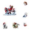 2D Christmas Tree Pendant 2D Flat Acrylic Xmas Tree Hanging Ornaments Cartoon Home Decor New Year Christmas Gifts