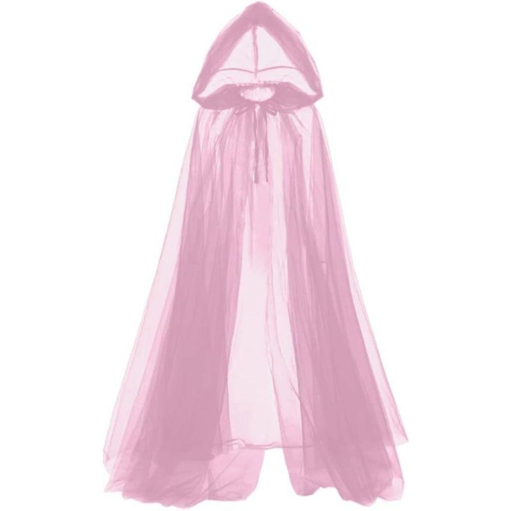 Creative Gift With Oversized Hood Halloween Hooded Cloak Lace-Up Vintage Overcoats Black Color Cosplay Costume