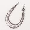 Pirate Skull Metal Waist Chain With Double Layer Chains For Men And Women