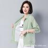 Women Short Sun Protection Jacket Thin Zipper Casual Outerwear Summer UV‑Protection Coat For Middle‑Aged Mom M‑4XL