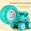 Children's Double-track Dinosaur Launch Toy Car - Drop-resistant, Inertial Baby Shark Design.