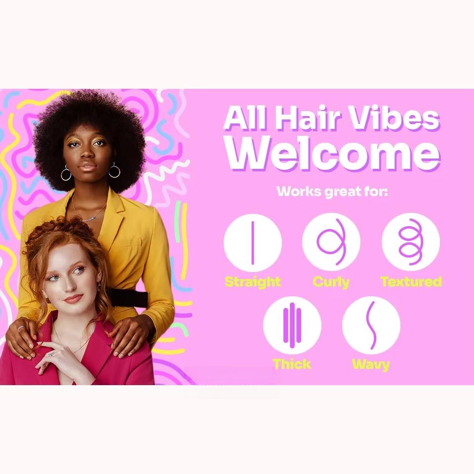 Custom Logo Brush with Soft Flexible brush Bristles All Types for Women and Men Wet Dry Curly or Straight Hair