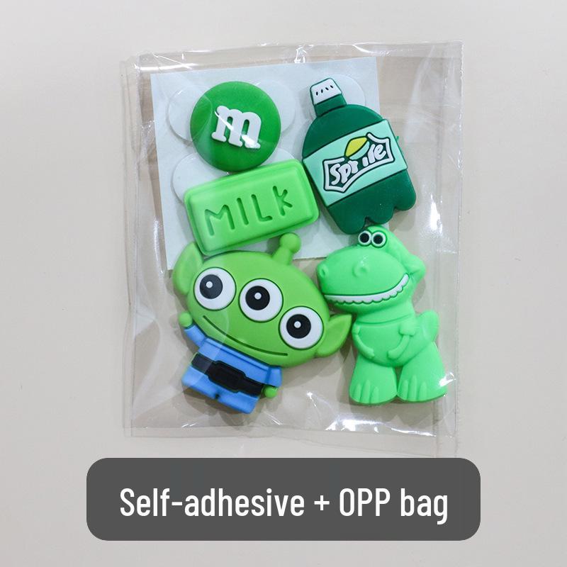 3D Cartoon Water Cup Sticker: Soft Glue Decoration, Mixed Style DIY, No-Trace Adhesive, Cute Phone Case, Refrigerator Magnet