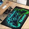 Custom Name Game Controller Printed Carpet, for Office Chair Living Room Bedroom Kitchen Room Decor Gifts.