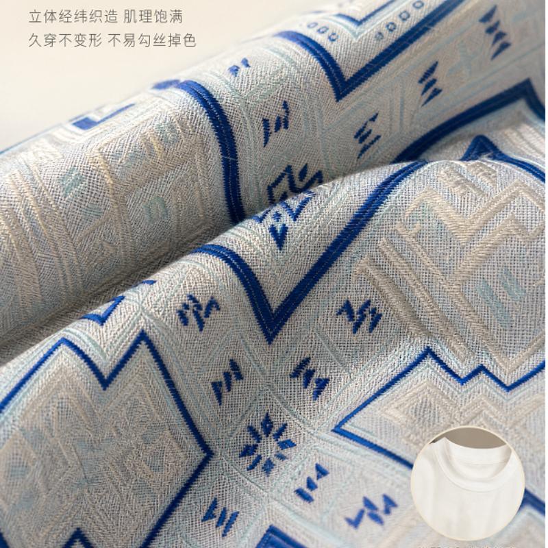Ethnic Zhuang Brocade Woven Shoulder Cape, Decorative Shawl Collar for Daily Outfit Matching