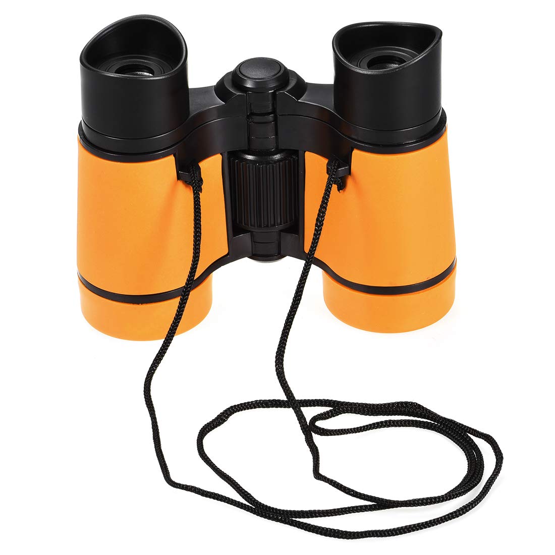 

uxcell Binoculars with Neck Strap Compact Foldable Binoculars Shockproof for Bird Watching Hiking Camping 4X30 Orange помаранчевий
