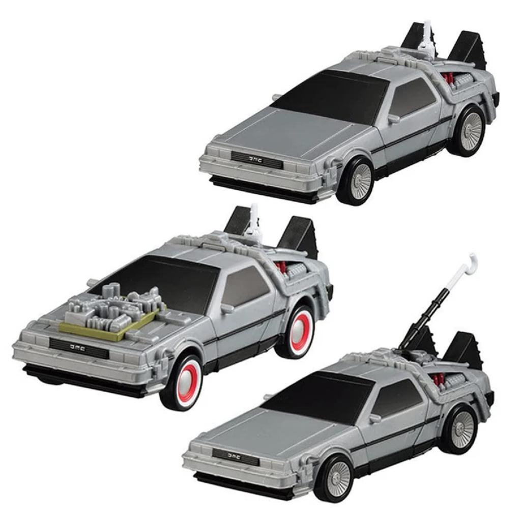 Back To the Future EXCEED MODEL DeLorean (Time Machine) [Complete Set of 3] Gachapon Capsule Toy