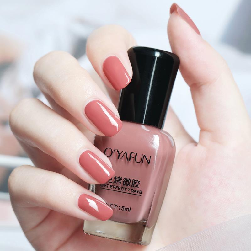 15 ml, nicht abziehbarer Nagellack, wasserfest, keine UV-Lampe erforderlich, Mikrogel-Formel, Glitzer, schnelltrocknend, lang anhaltende Maniküre