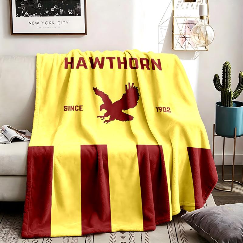 Hawthorn Hawks  Theme Blanket Suitable For Beds Sofas And Camping Perfect For Both Men And Women Comfortable Bedding All Year Round