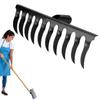 Laubbesen für Rasen, robuster Gartenrechen, Rasengeräte, Vertikutierrechen, Vertikutierrechen, Gartenhacke aus Metall, Gartenrechen zum Lockern