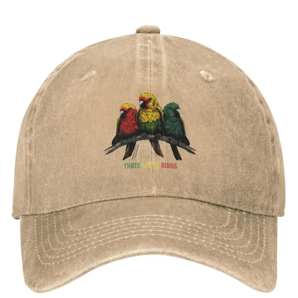 Three Little Birds Baseball Cap Summer BobMarley Reggae Jamaica Trucker Hat Hip Hop Hats Unisex Men Stylish Baseball Caps