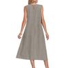 Rochie casual de damă fără mâneci, stil european, 2026, cu buzunare