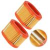 2Pcs Air Filter For 790166, 698867 Engines 76mm X 54mm Compatible With Multiple Models Lawn Mower Parts And Accessories