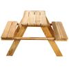 KADAX Garden Bench Wooden Bench For Children With Table Garden Table