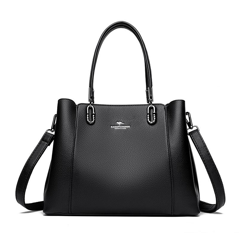 Multi-pocket 3 Layer Design Women Handbag Luxury Designer Shoulder Crossbody Bags High Quality PU Leather Ladies Casual Tote Bag