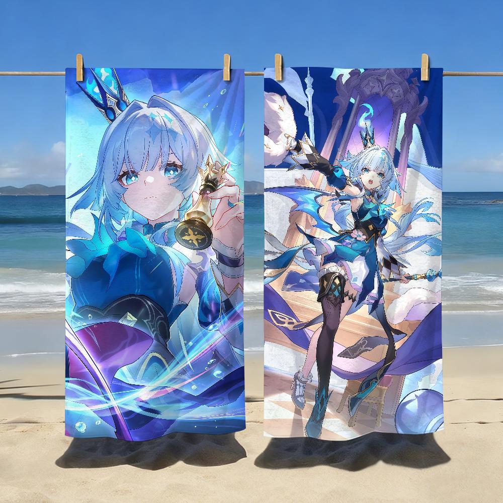 Game Honkai Star Rail Cerydra Towel Sports Quick Dry Travel Camping Gear Sandproof Soft Light Large Beach Towel
