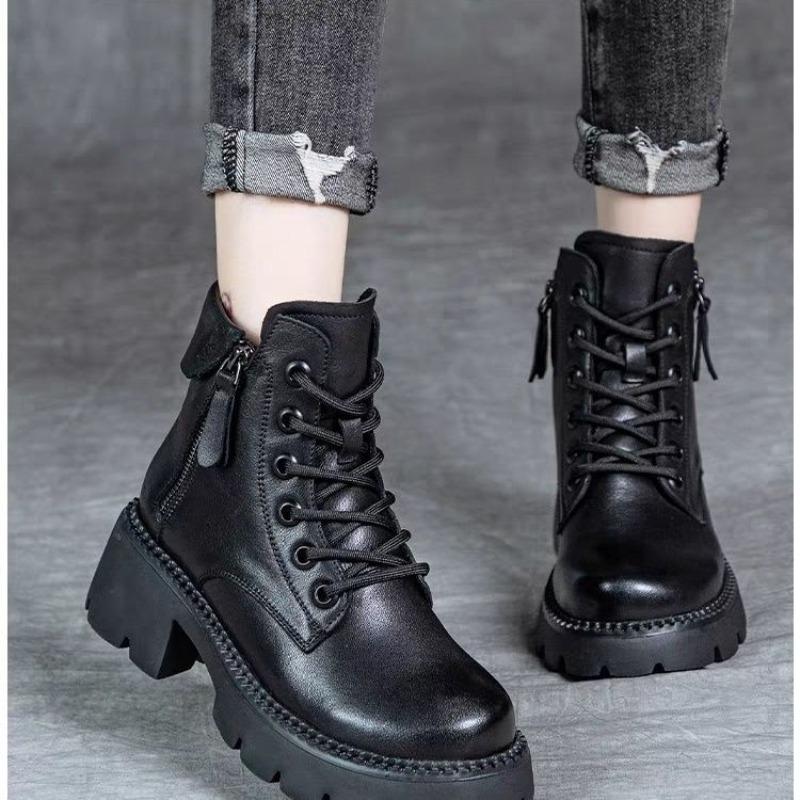 New autumn and winter Martin boots women's platform short boots skinny boots