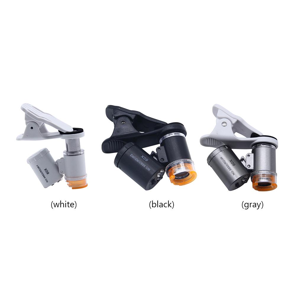 Universal Clip Mobile Phone Microscope Magnifier Jewelry Magnifying Glass for Reading Crafts Hobby Observation