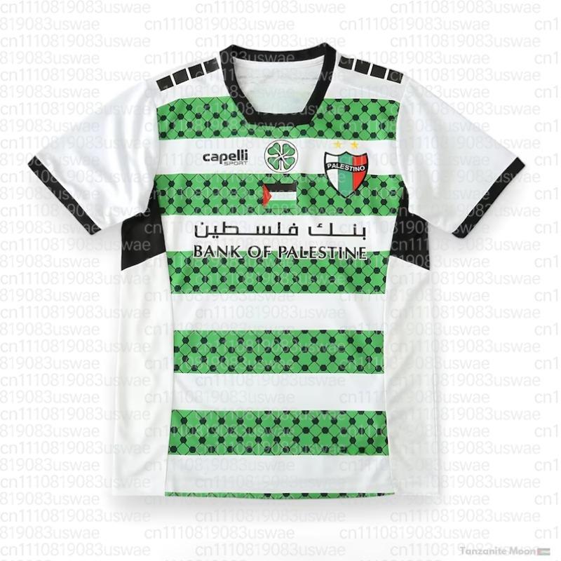 2026 Sommer Fans Beliebt 3D Gedruckt Palästinensisch Männlich und Weiblich Fan Gedrucktes T-Shirt Schnelltrocknend Atmungsaktiv Oberteil Kurzarm L green