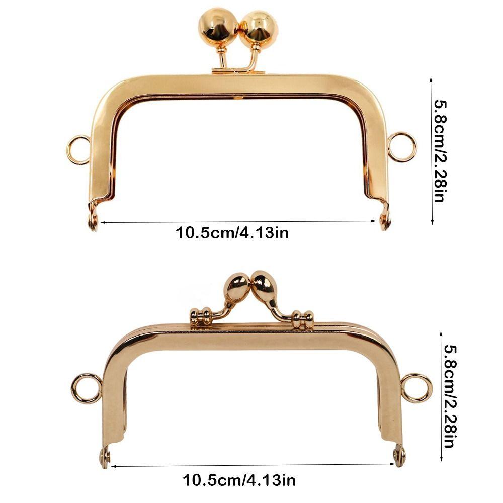 Handle Bag Accessories Metal Purse Frame Kiss Clasp Vintage Bag Kiss Clasp Lock Bag Clasps DIY Craft