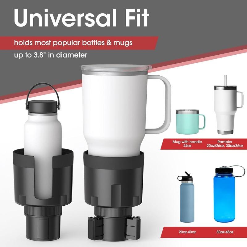 Cup Holder Expander for Car - Adjustable Car Cup Holder Expander, Large Bottles & Big Drinks