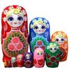 10-Layer Russian Nesting Doll - Creative Wooden Toy & Birthday Gift for Kids, Craft Figurine & Travel Souvenir.