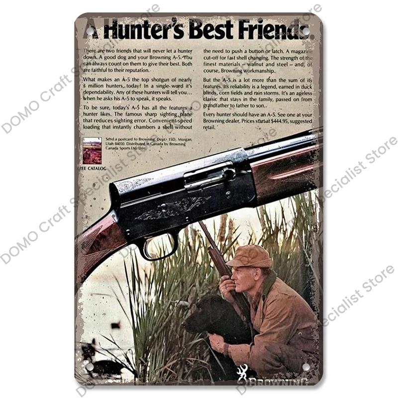 Hunting Poster Metal Plate Vintage Adventure Ranger Metal Tin Signs Retro Wall Decor Hunting Shop Tool House