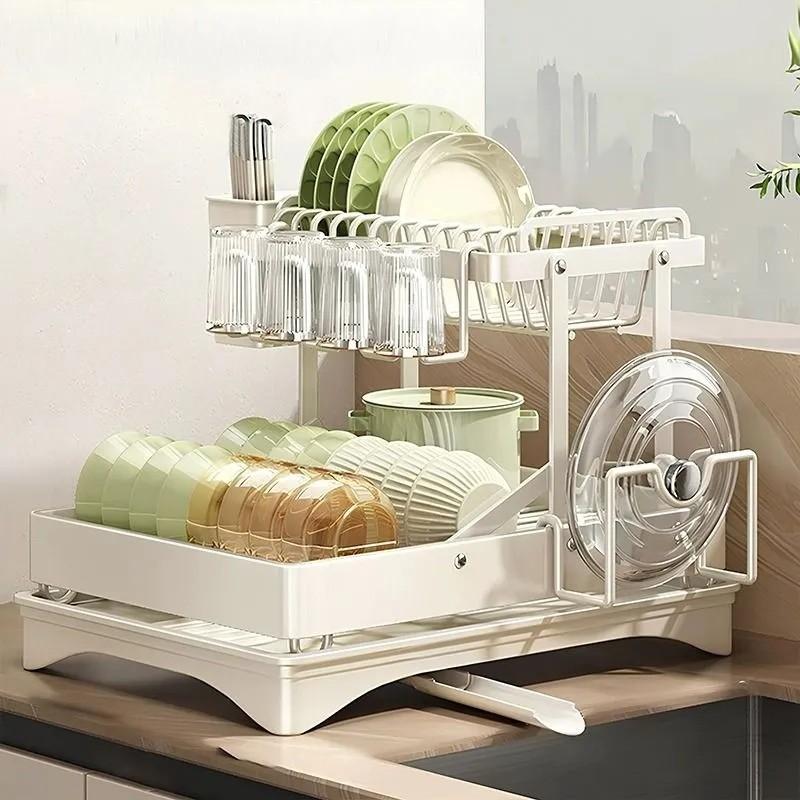 

Многофункциональная подставка для тарелок, кухонное хранение One Size белый