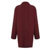 Women's Pocket Regular Windbreaker Medium Long Breasted Solid Color Windbreaker Coat