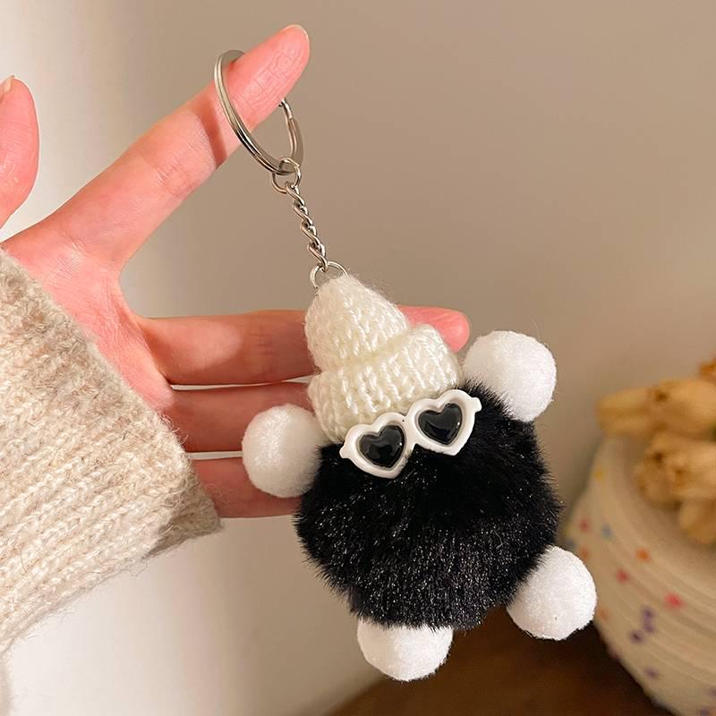 Cartoon Plush Keychains & Girls' Bag Accessories - Small, Versatile Gifts