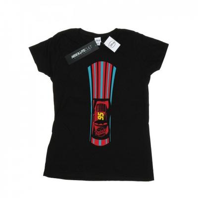 Womens/Ladies Cars Lightning McQueen Stripes Cotton T-Shirt