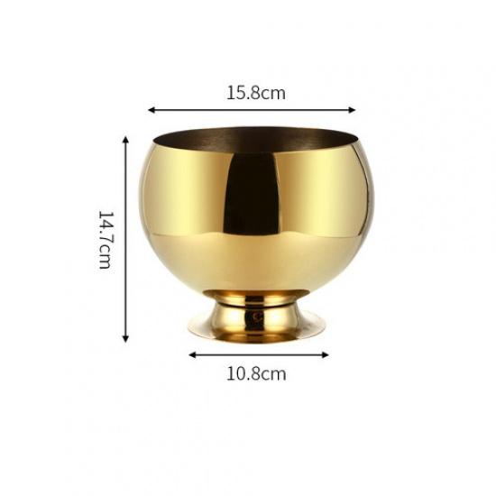 Golden Ice Bucket Creative Whisky Pivo Led Bucket Bar Nářadí na víno Nápoje Chladnička na víno Přenosná lednice na pivo držák na víno led