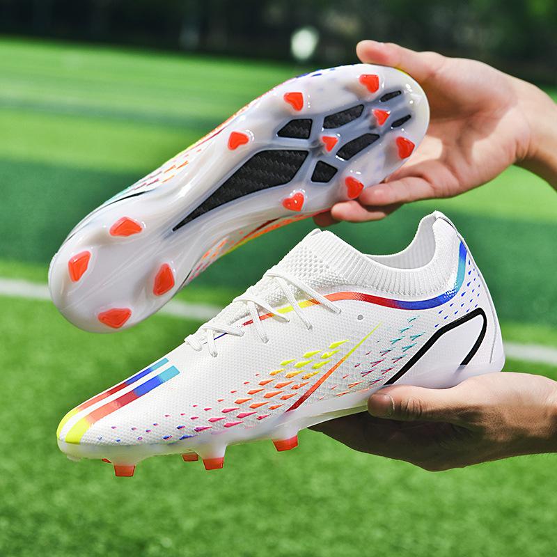2025 Foreign Trade New Football Shoes Male Youth Student Spike Training Shoes Men's and Women's Summer Breathable Sports Shoes