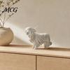 Minimalist Animal Decoration 3D Printed Highland Cow Ghost Statue, Halloween Yak Figurine, Sculptural Ornament Sculpture for Home Office Shelf