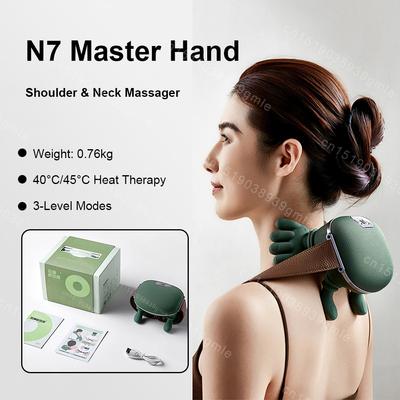 Neck Shoulder Massager Deep Paper Towel Back Cervical Massager Bionic Heating Fatigue Relief Muscle Level 3